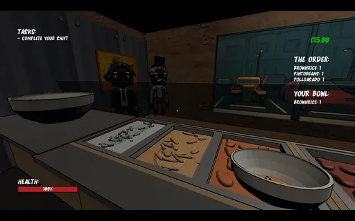 Screenshot of taking orders