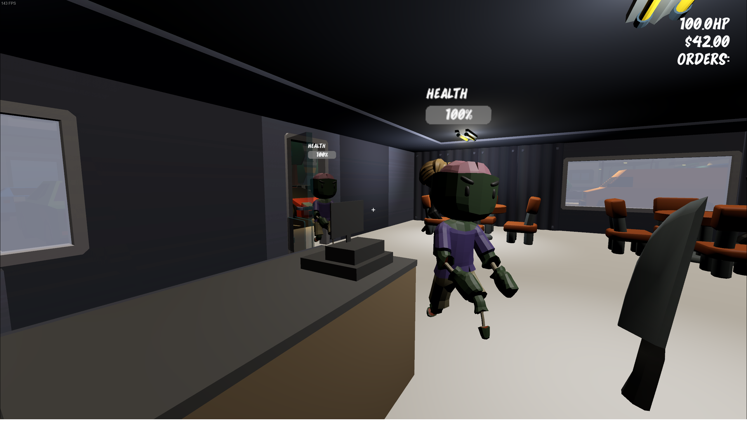 Zombie attacking player