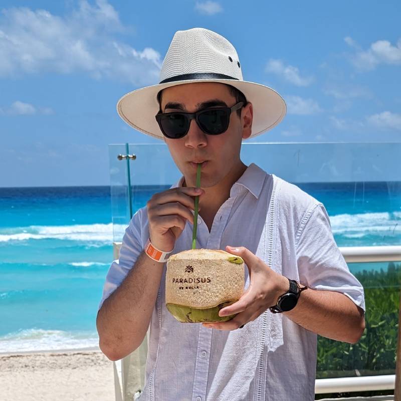 Photo of me on my honeymoon.